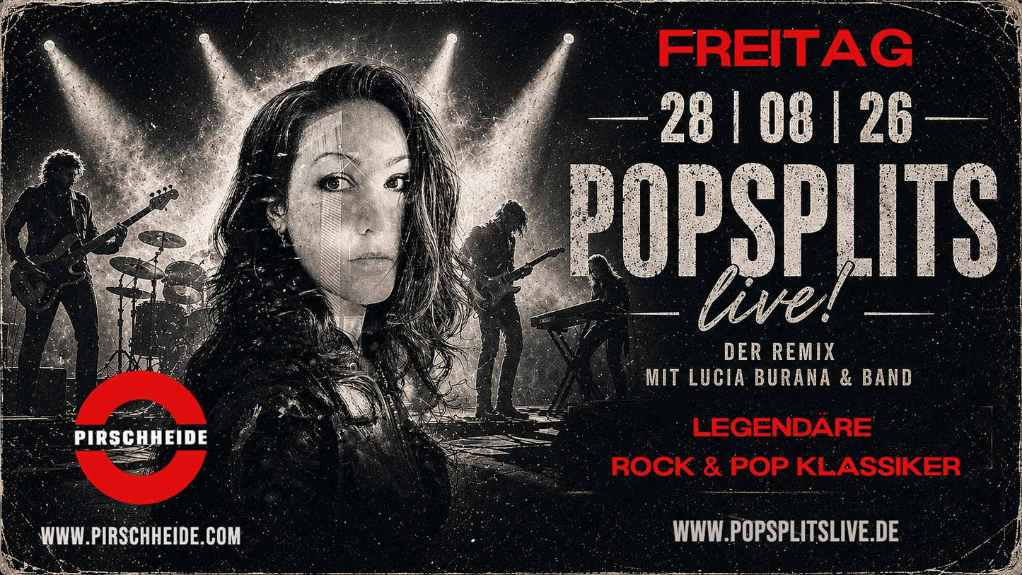 Popsplits live in Concert mit Lucia Burana & Band